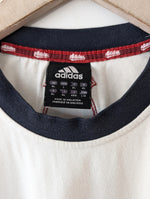 Lade das Bild in den Galerie-Viewer, *Adidas* Shirt Y2K Logo Print Rot Blau (XL)
