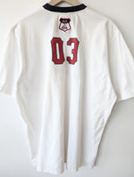 Lade das Bild in den Galerie-Viewer, *Adidas* Shirt Y2K Logo Print Rot Blau (XL)
