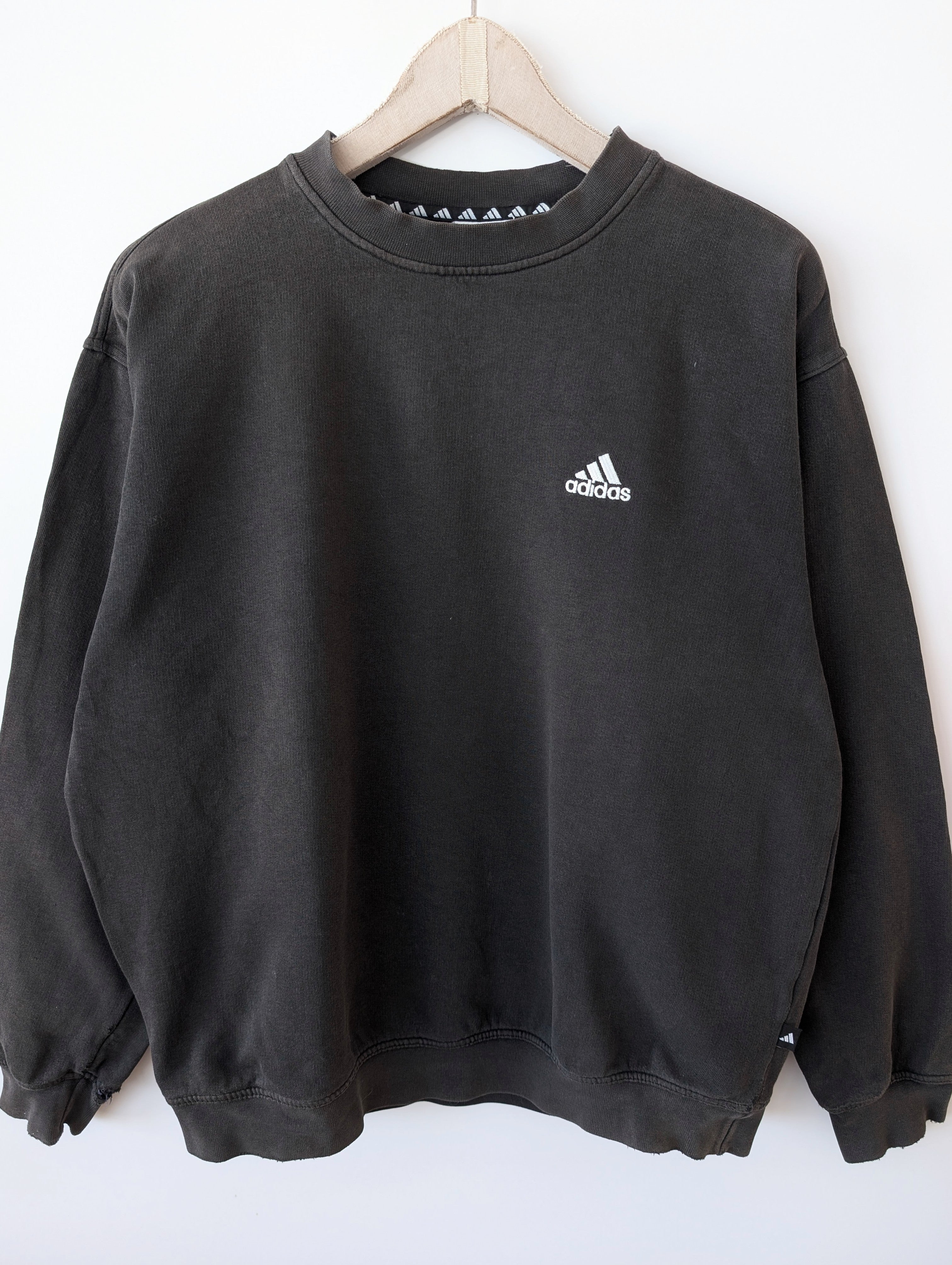 *Adidas* Sweater Basic 90s Faded Anthrazit (L)