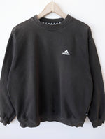 Lade das Bild in den Galerie-Viewer, *Adidas* Sweater Basic 90s Faded Anthrazit (L)
