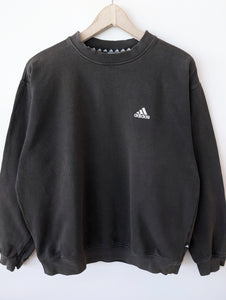 *Adidas* Sweater Basic 90s Faded Anthrazit (L)