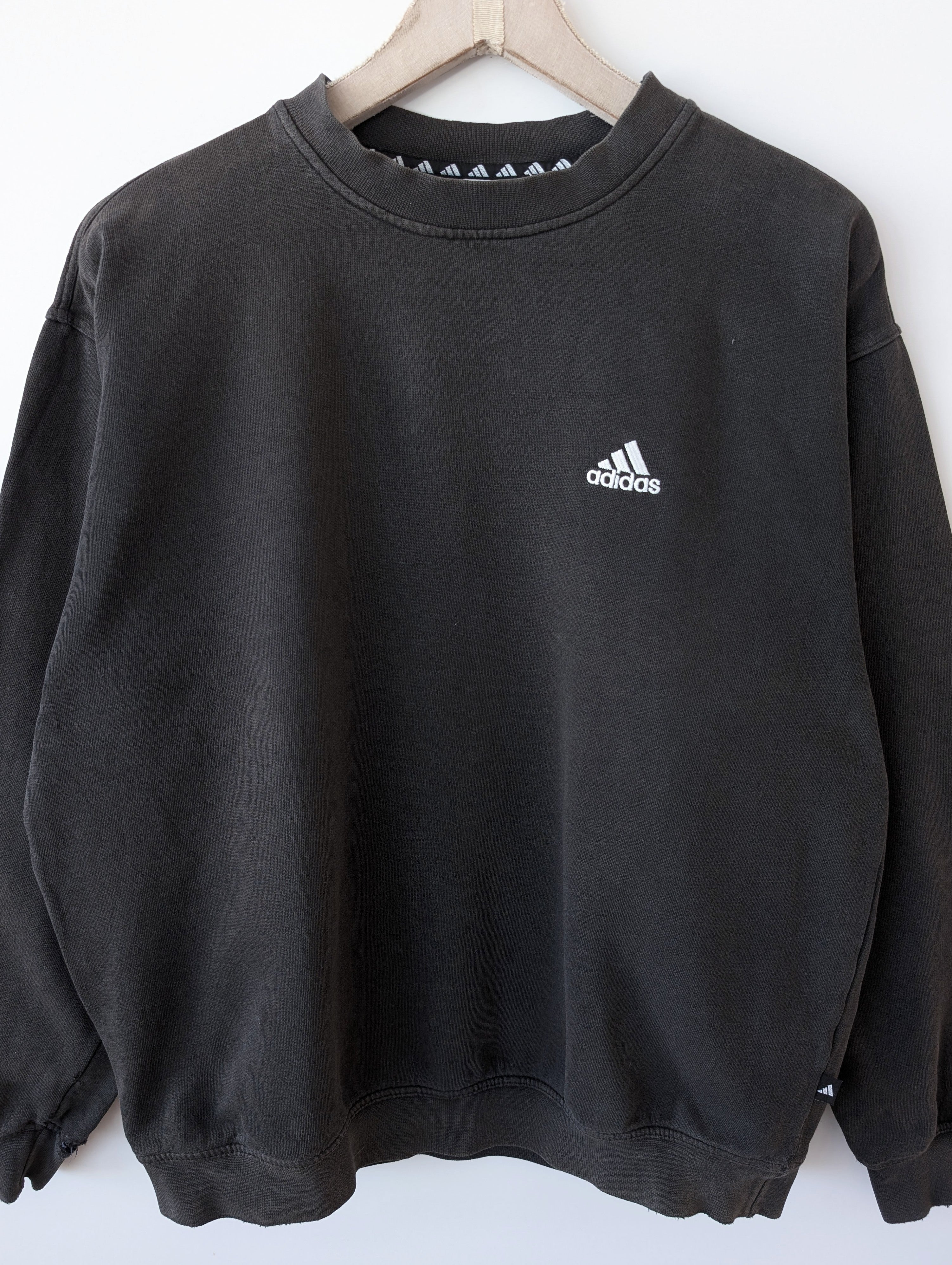 *Adidas* Sweater Basic 90s Faded Anthrazit (L)