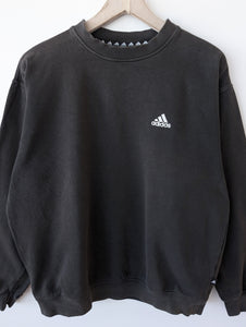 *Adidas* Sweater Basic 90s Faded Anthrazit (L)