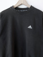 Lade das Bild in den Galerie-Viewer, *Adidas* Sweater Basic 90s Faded Anthrazit (L)
