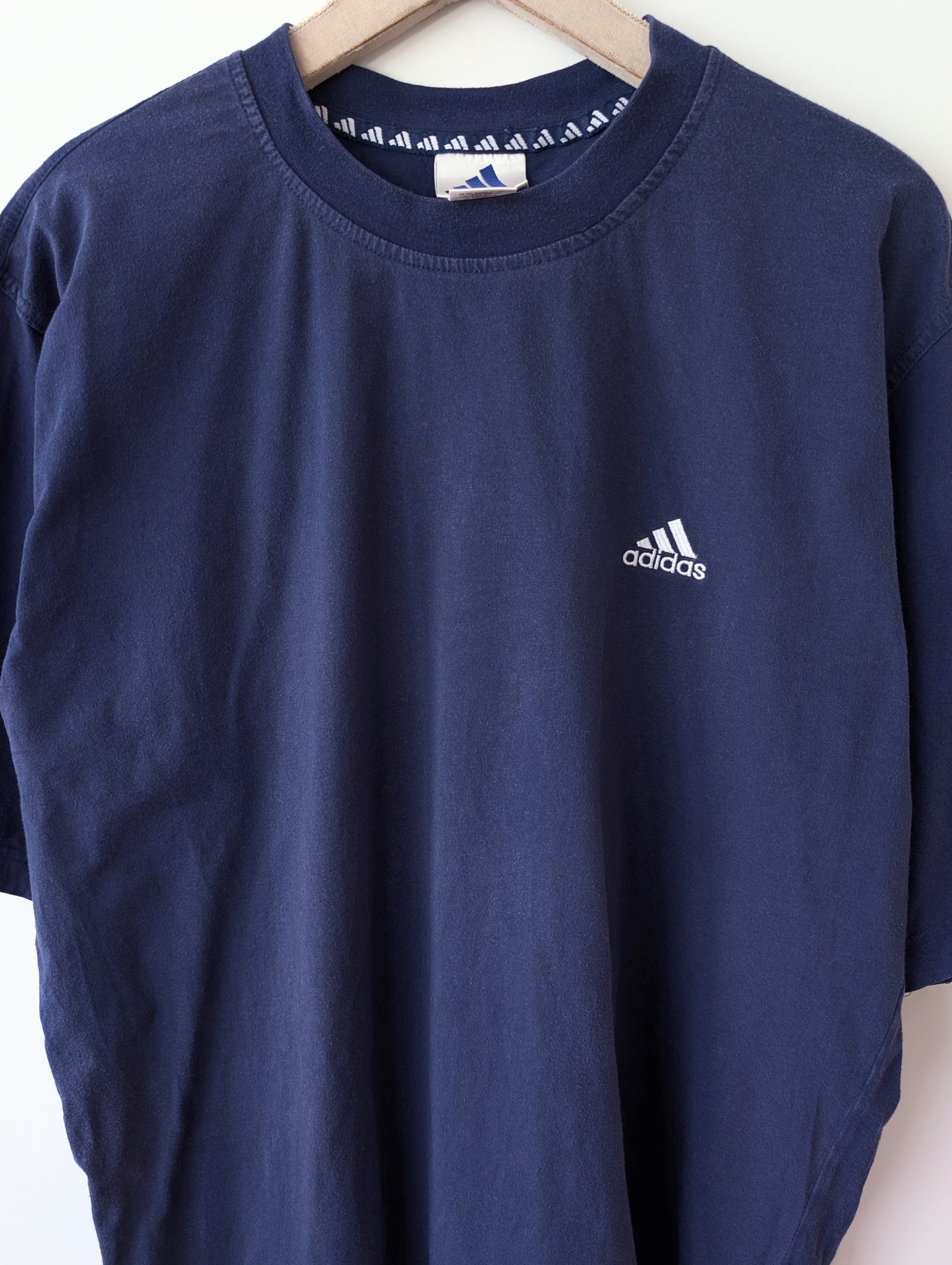*Adidas* Shirt Basic 90s Dunkelblau (XL)