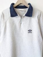Lade das Bild in den Galerie-Viewer, *Adidas* Troyer 90s Sweater Logo Stick (L)
