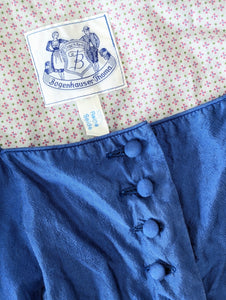 *Seide* Scrunchie Upcycling Royalblau