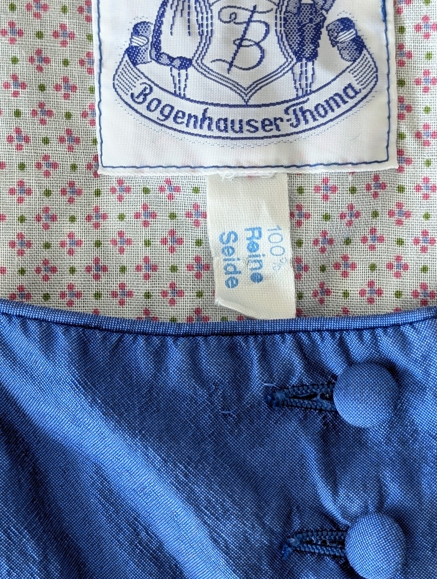 *Seide* Scrunchie Upcycling Royalblau