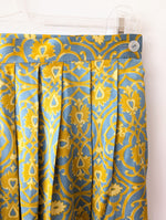 Lade das Bild in den Galerie-Viewer, *Seide* Rock Bohemian Print Rauchblau (L)
