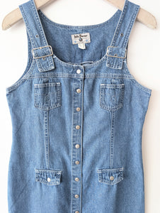 Latzkleid Jeans Y2K Denim Träger (S-M)