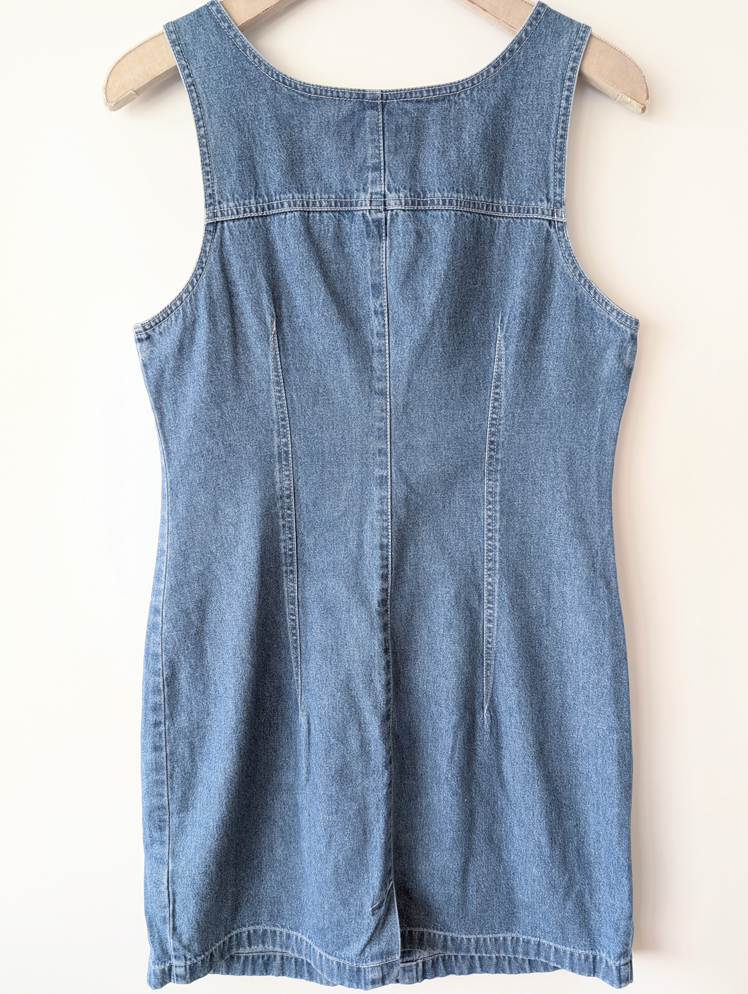 Latzkleid Jeans Y2K Denim Träger (S-M)