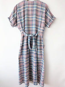 Kleid 90s Karo Pastell Gingham (M-L)
