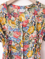 Lade das Bild in den Galerie-Viewer, Kleid 80s Wildblumen Sommer Print (M-L)

