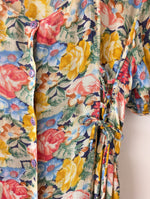 Lade das Bild in den Galerie-Viewer, Kleid 80s Wildblumen Sommer Print (M-L)
