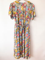 Lade das Bild in den Galerie-Viewer, Kleid 80s Wildblumen Sommer Print (M-L)
