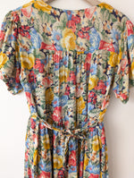 Lade das Bild in den Galerie-Viewer, Kleid 80s Wildblumen Sommer Print (M-L)
