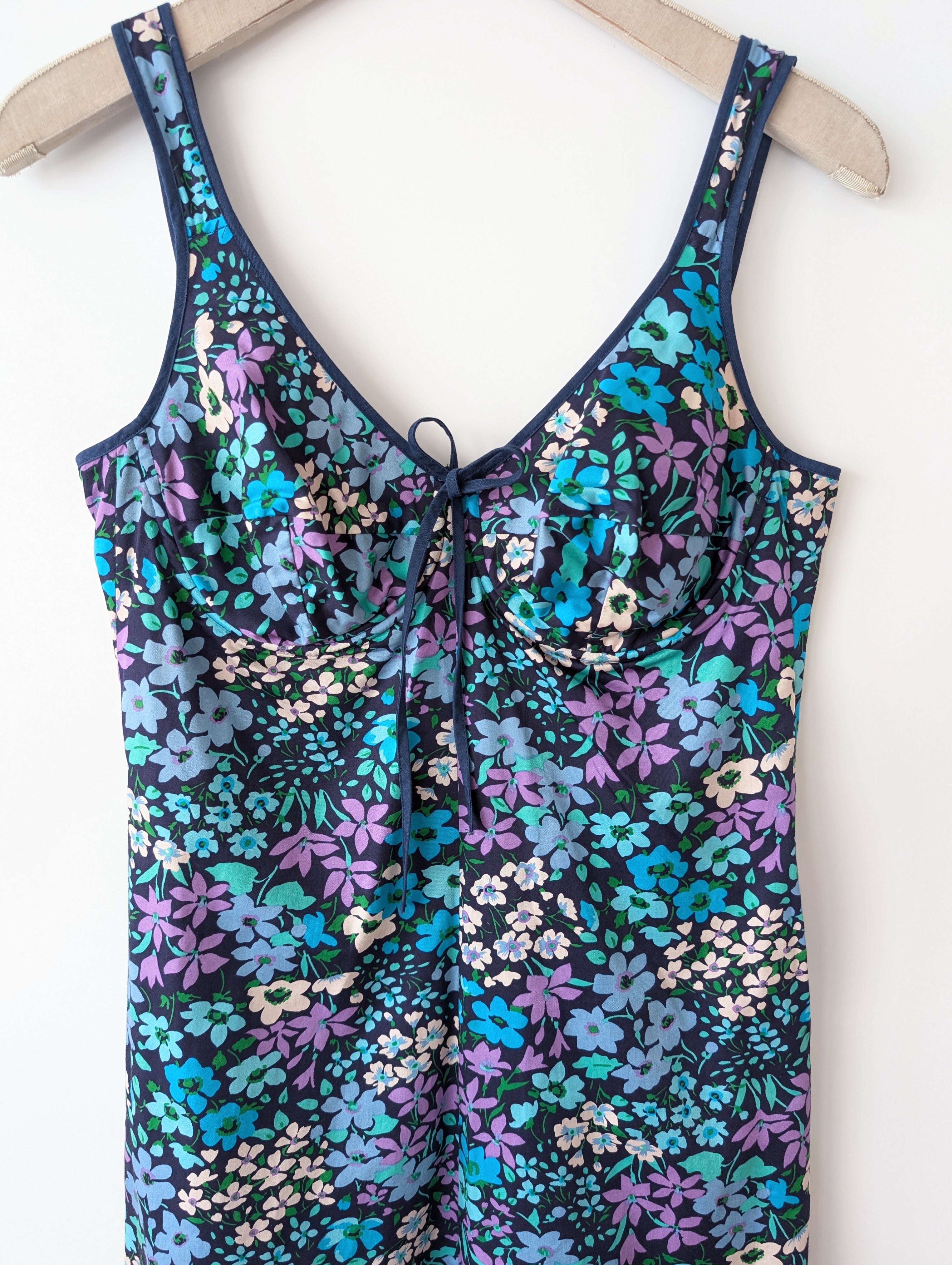 Kleid Bralette 70s Streublümchen (L)