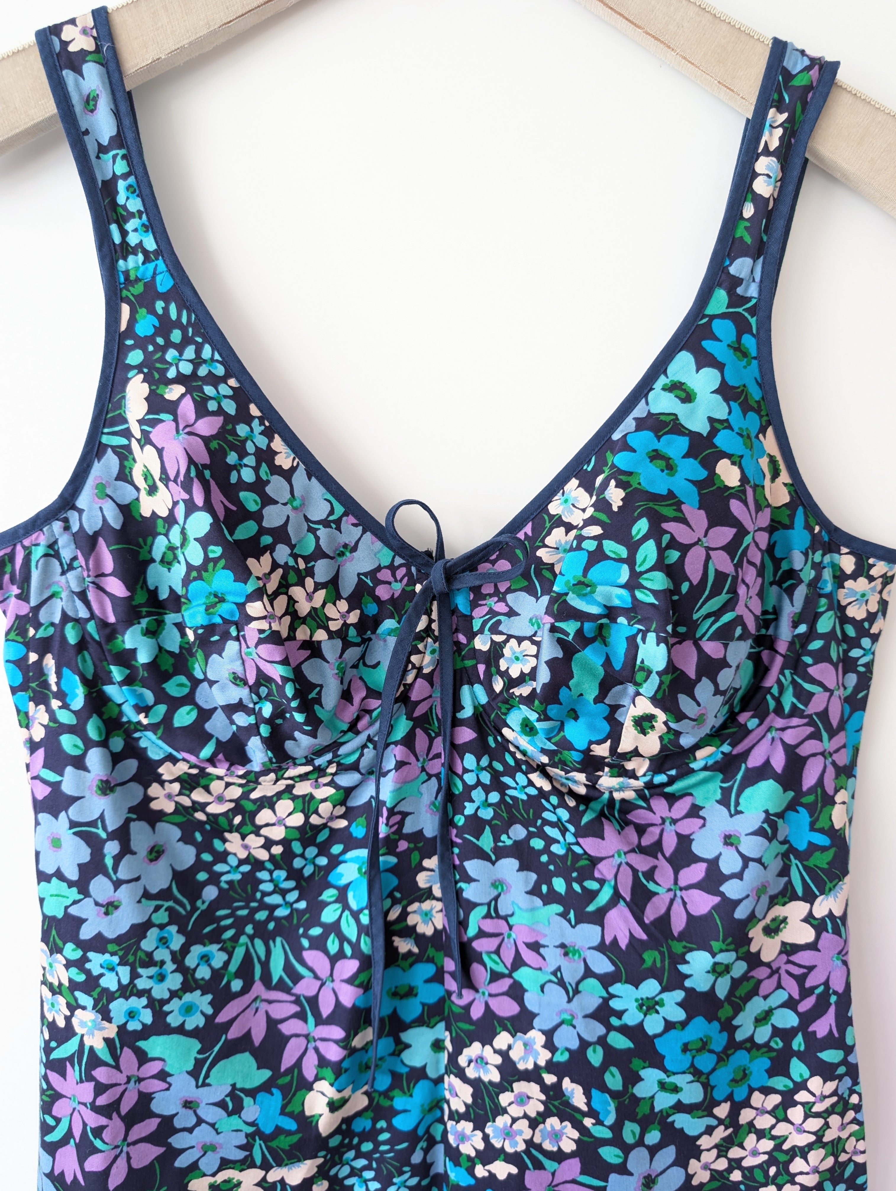 Kleid Bralette 70s Streublümchen (L)