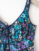 Lade das Bild in den Galerie-Viewer, Kleid Bralette 70s Streublümchen (L)
