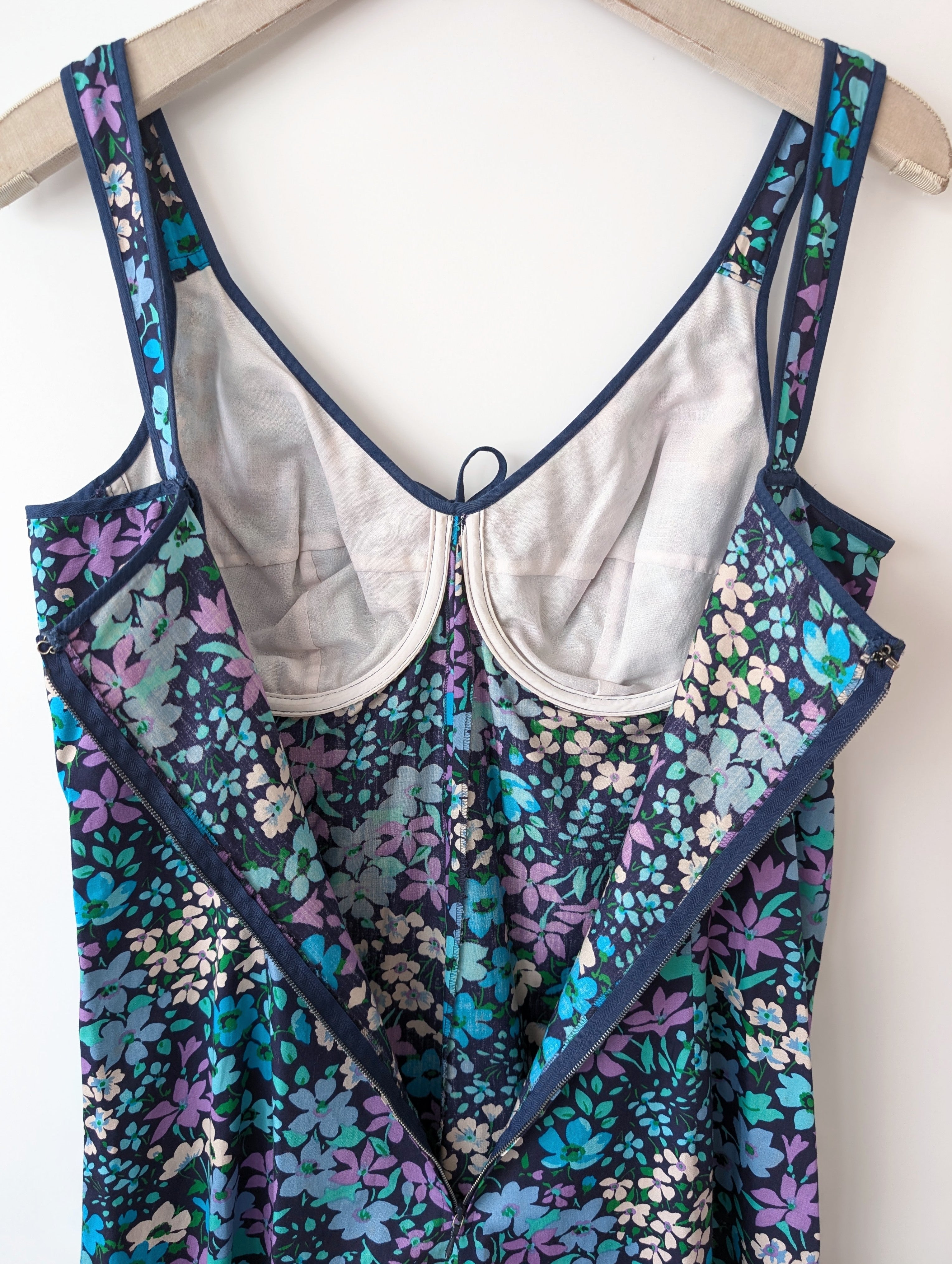 Kleid Bralette 70s Streublümchen (L)