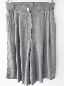Bermuda Shorts Hahnentritt Bundfalten (M)