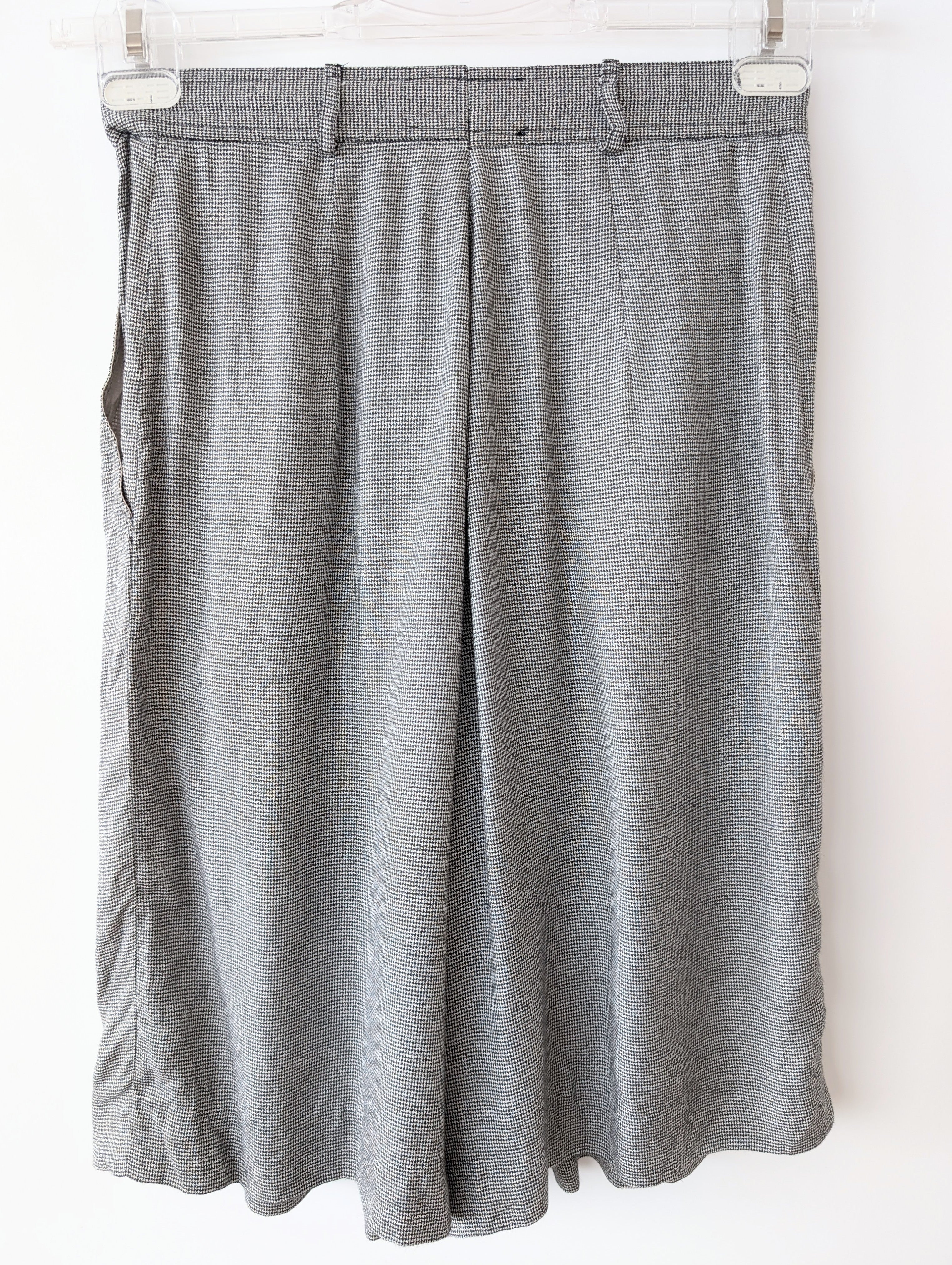 Bermuda Shorts Hahnentritt Bundfalten (M)