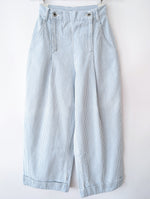 Lade das Bild in den Galerie-Viewer, Hose Wide Leg 80s Pinstripes Highwaist (XS)
