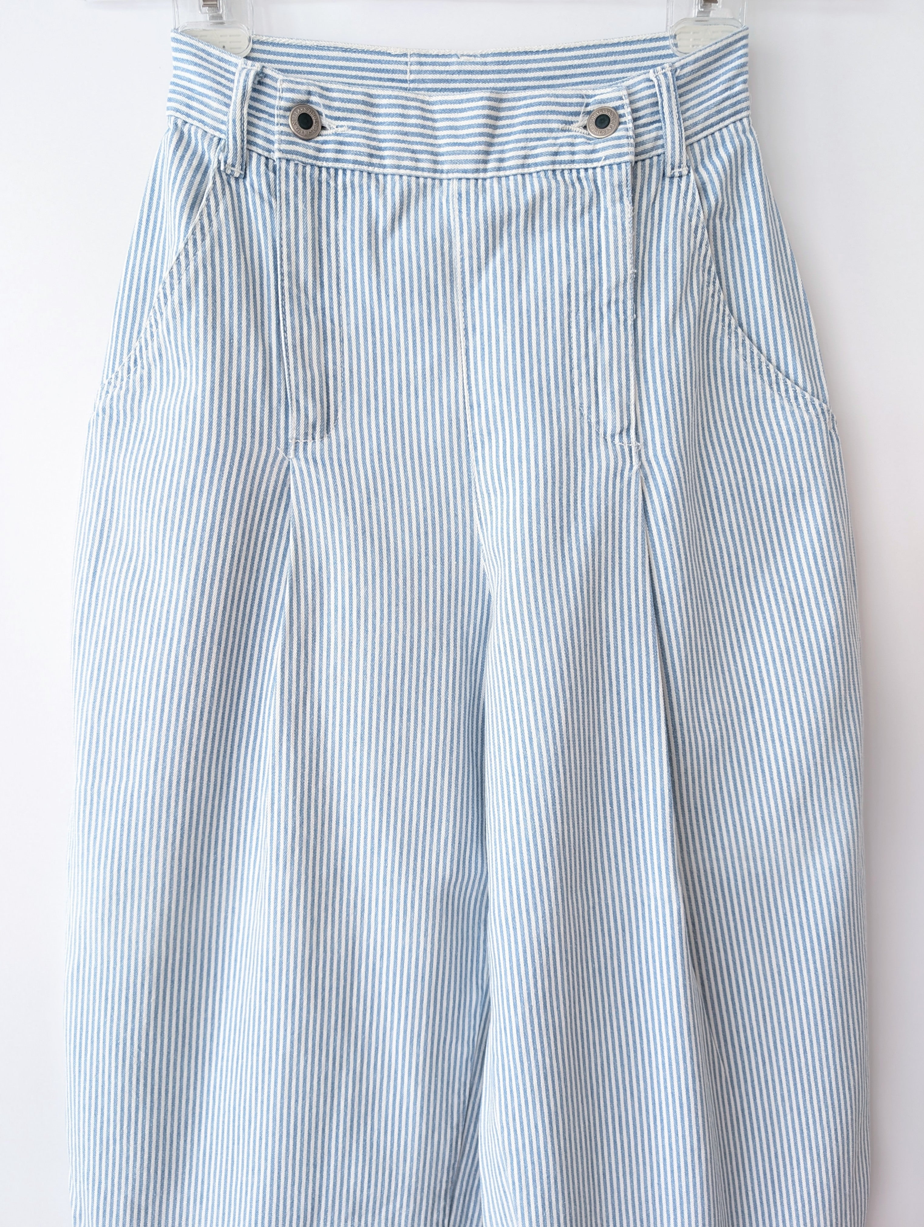 Hose Wide Leg 80s Pinstripes Highwaist (XS)