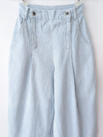Lade das Bild in den Galerie-Viewer, Hose Wide Leg 80s Pinstripes Highwaist (XS)
