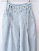 Lade das Bild in den Galerie-Viewer, Hose Wide Leg 80s Pinstripes Highwaist (XS)
