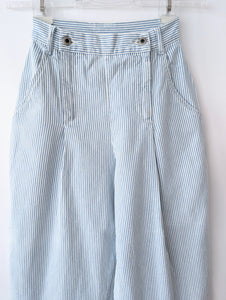 Hose Wide Leg 80s Pinstripes Highwaist (XS)