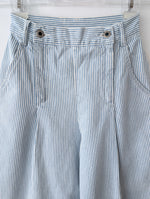 Lade das Bild in den Galerie-Viewer, Hose Wide Leg 80s Pinstripes Highwaist (XS)
