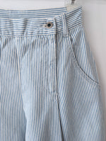 Lade das Bild in den Galerie-Viewer, Hose Wide Leg 80s Pinstripes Highwaist (XS)
