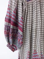 Lade das Bild in den Galerie-Viewer, Kleid 70s Bohemian Print Ballonärmel (M)
