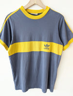 Lade das Bild in den Galerie-Viewer, *Adidas* Ringer Shirt Blaugrau Gelb (L) das
