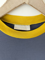 Lade das Bild in den Galerie-Viewer, *Adidas* Ringer Shirt Blaugrau Gelb (L) das
