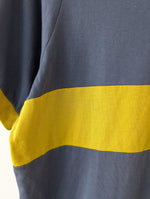 Lade das Bild in den Galerie-Viewer, *Adidas* Ringer Shirt Blaugrau Gelb (L) das
