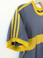 Lade das Bild in den Galerie-Viewer, *Adidas* Ringer Shirt Blaugrau Gelb (L) das

