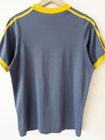 Lade das Bild in den Galerie-Viewer, *Adidas* Ringer Shirt Blaugrau Gelb (L) das
