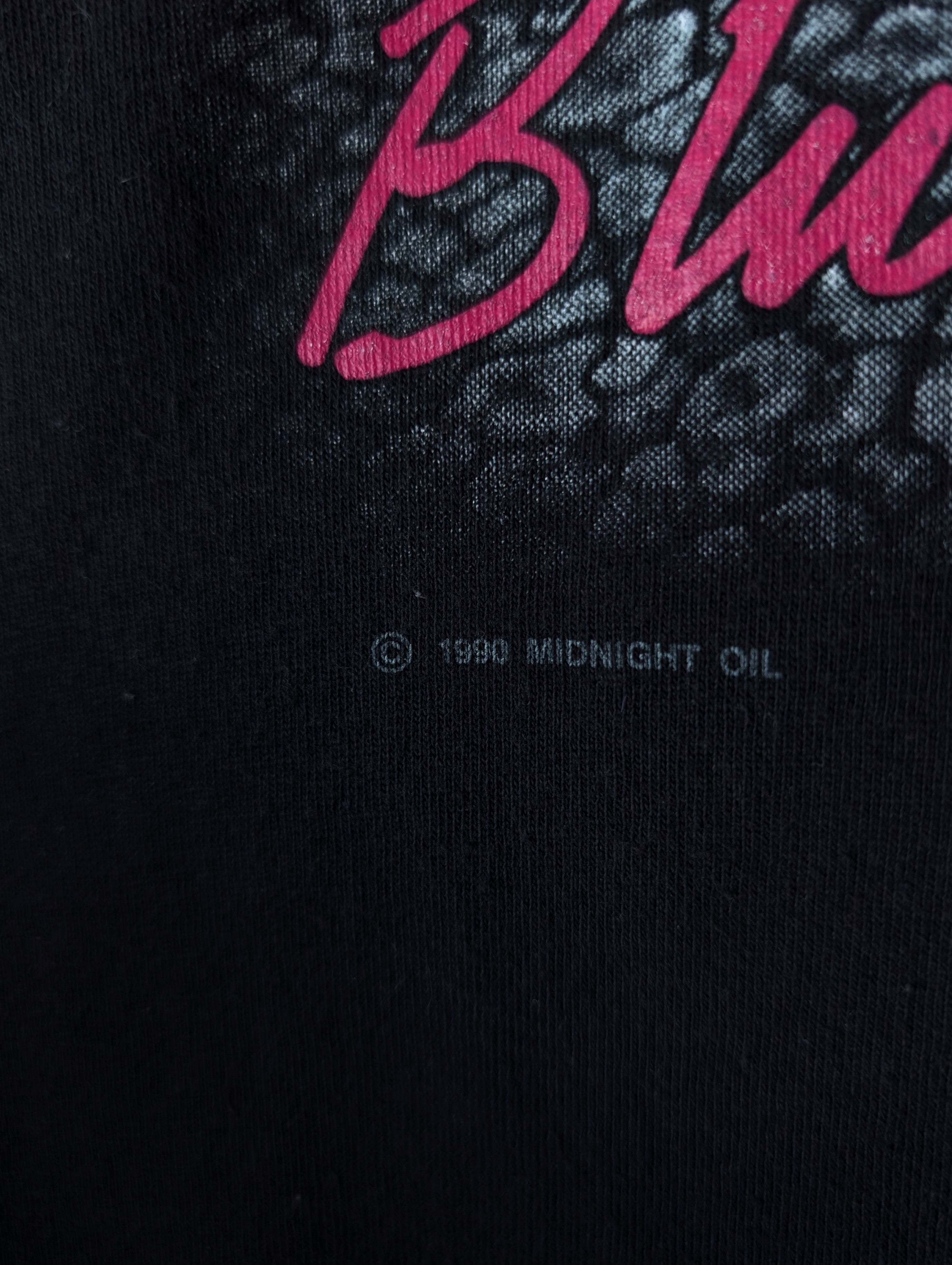 *Midnight Oil* Bandshirt 1990 Blue Sky Mining (L)