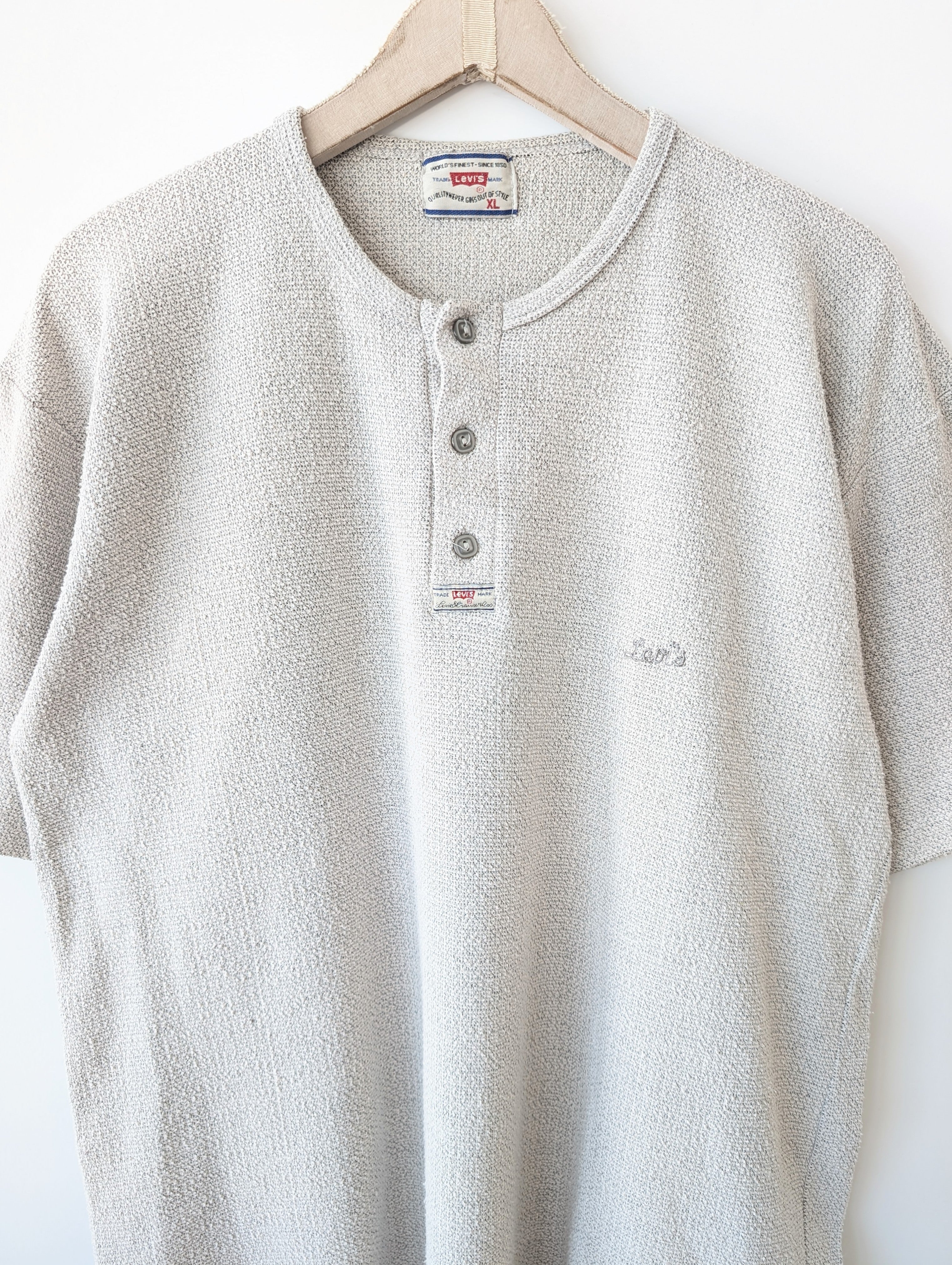 *Levis* Shirt Piqué Logo Stick Henley (XL)