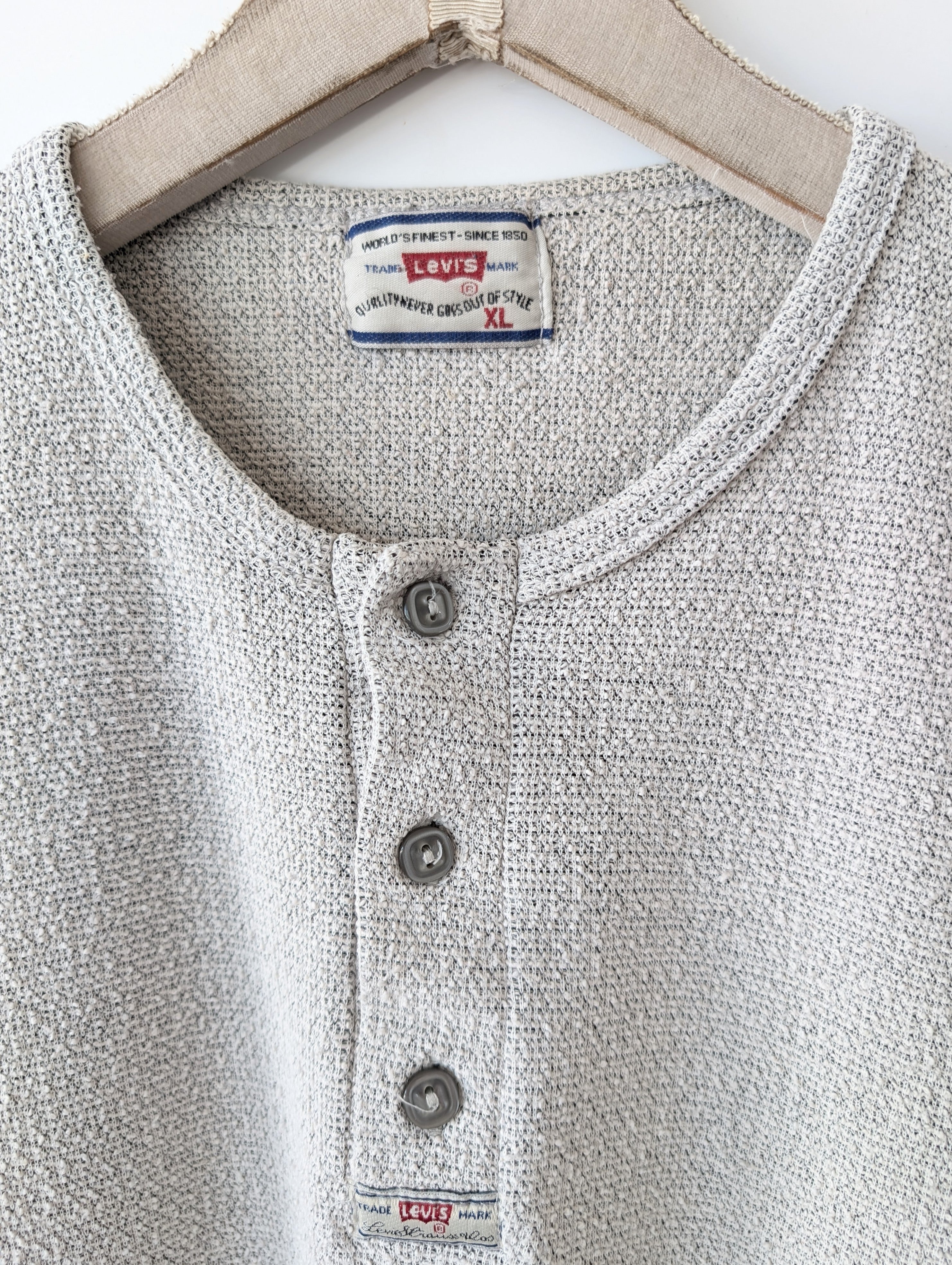 *Levis* Shirt Piqué Logo Stick Henley (XL)