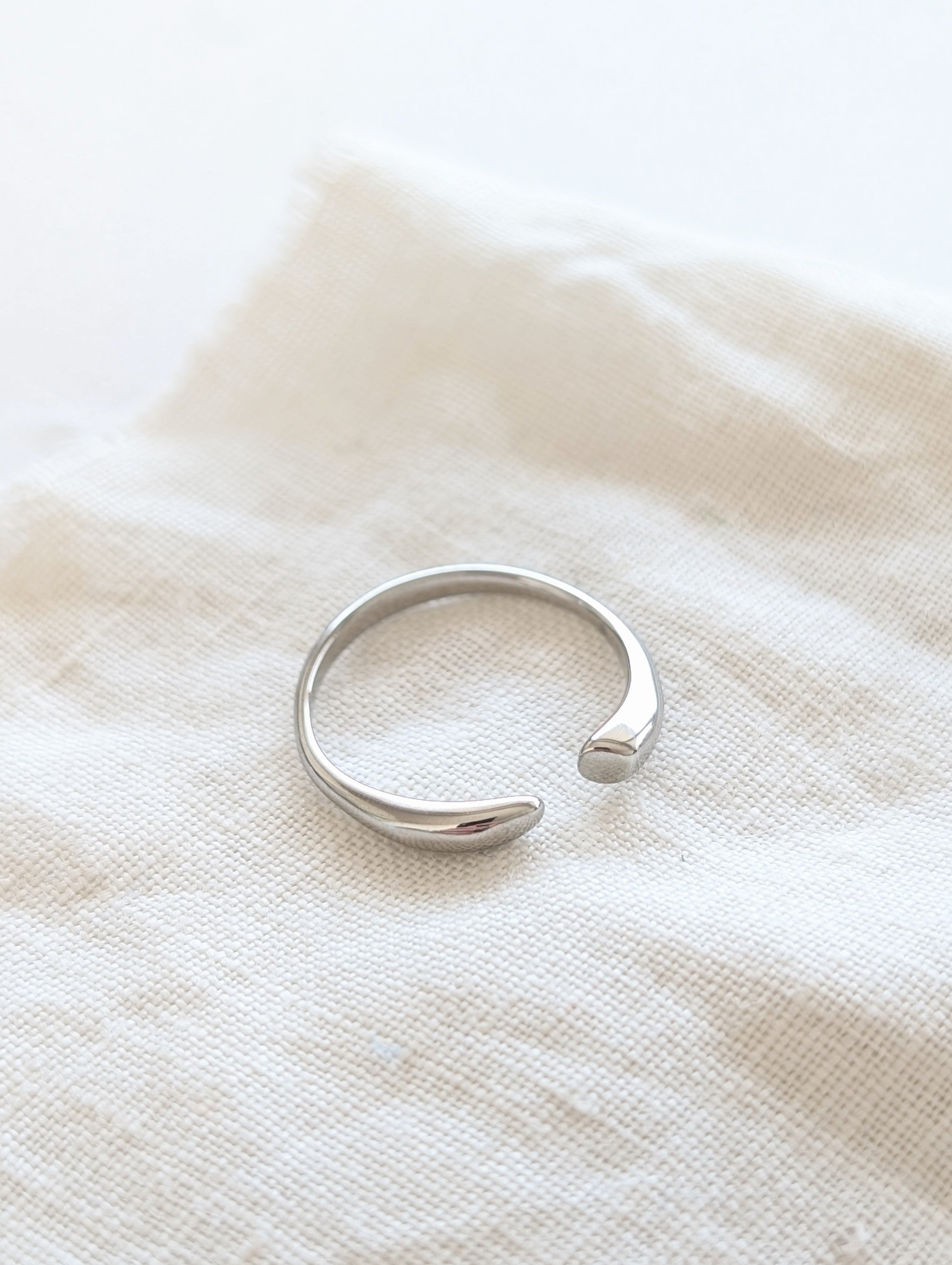 Ring 14k Silber Puristic