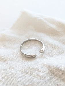 Ring 14k Silber Puristic