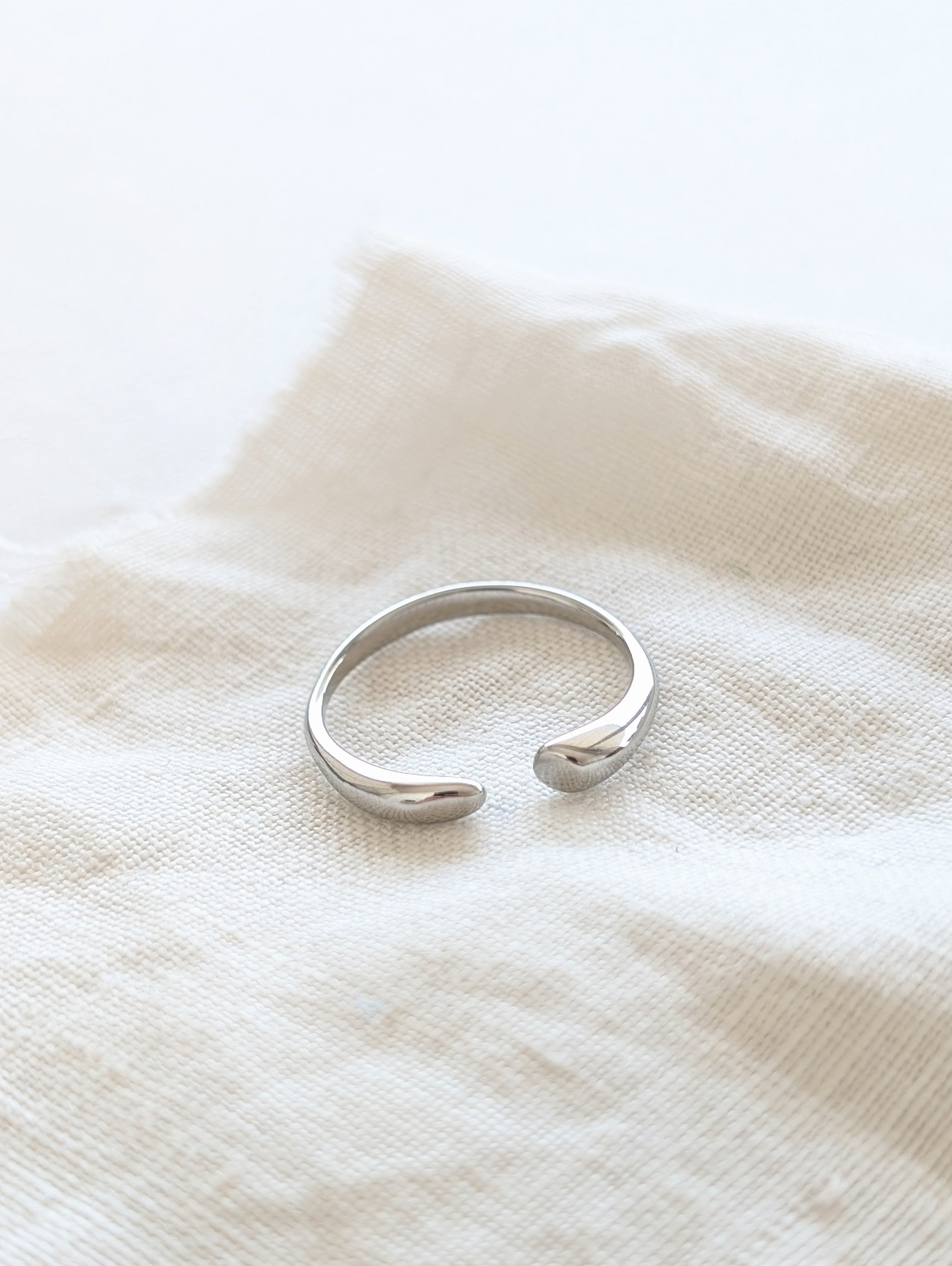 Ring 14k Silber Puristic