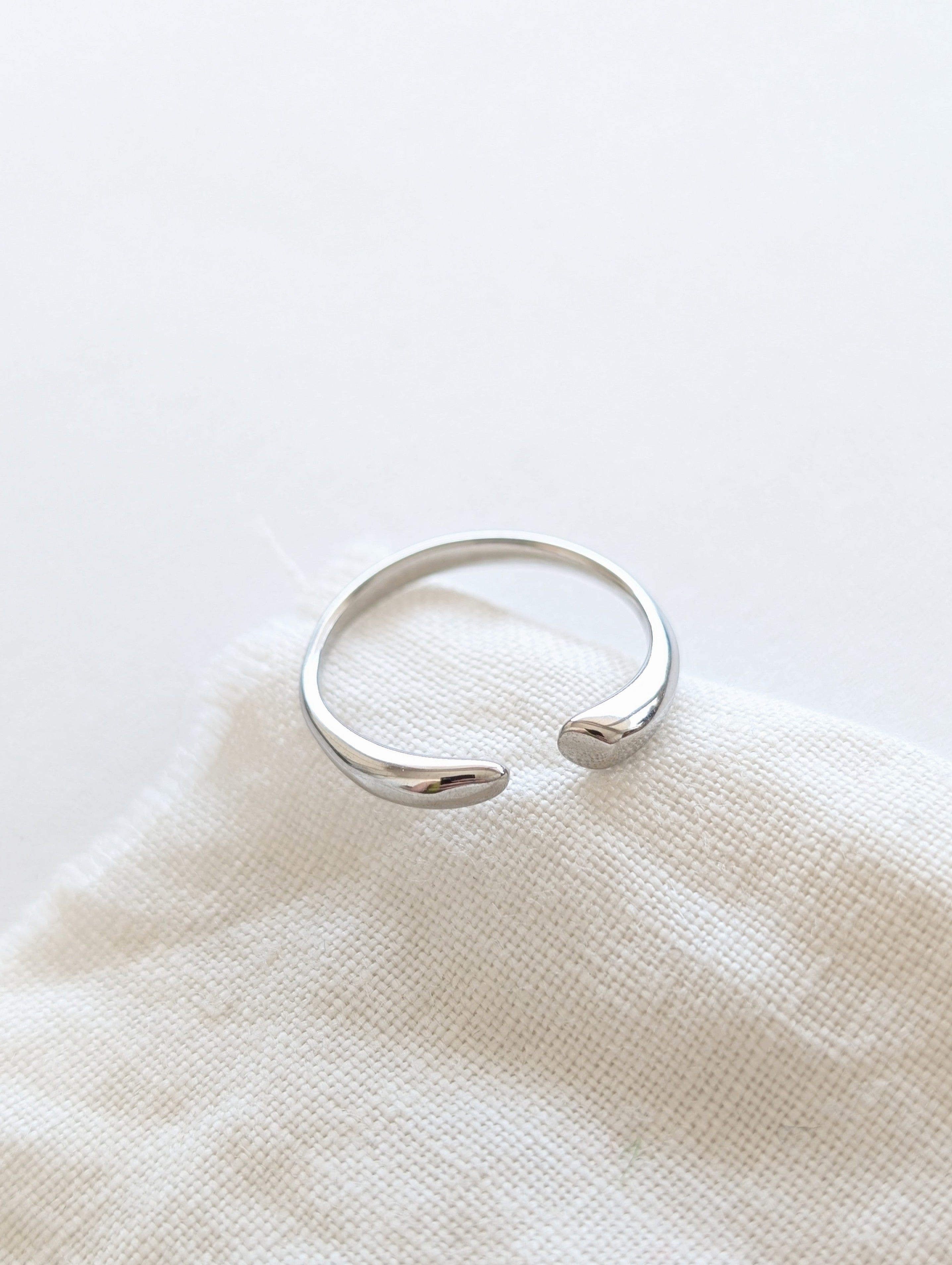 Ring 14k Silber Puristic