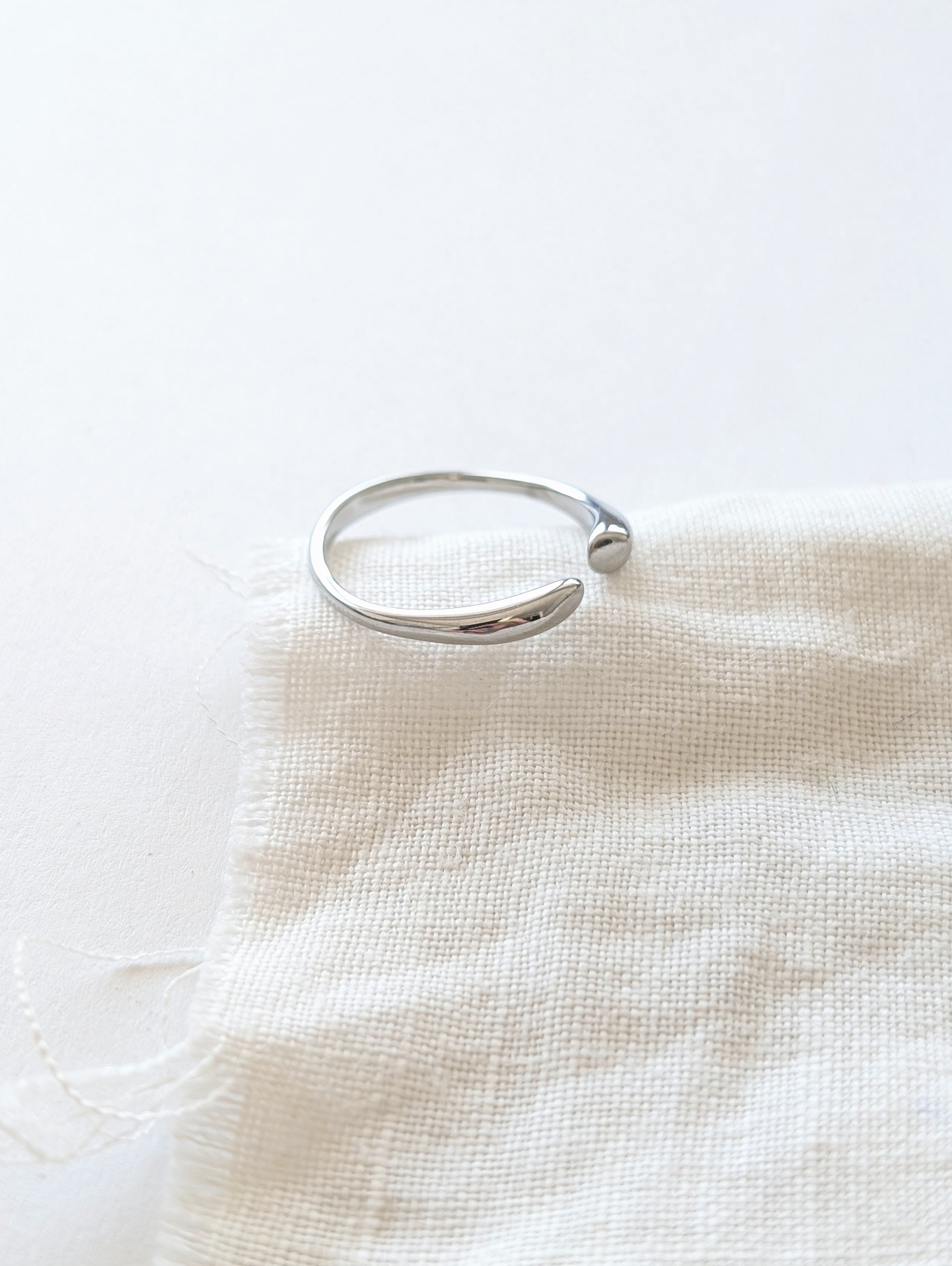 Ring 14k Silber Puristic