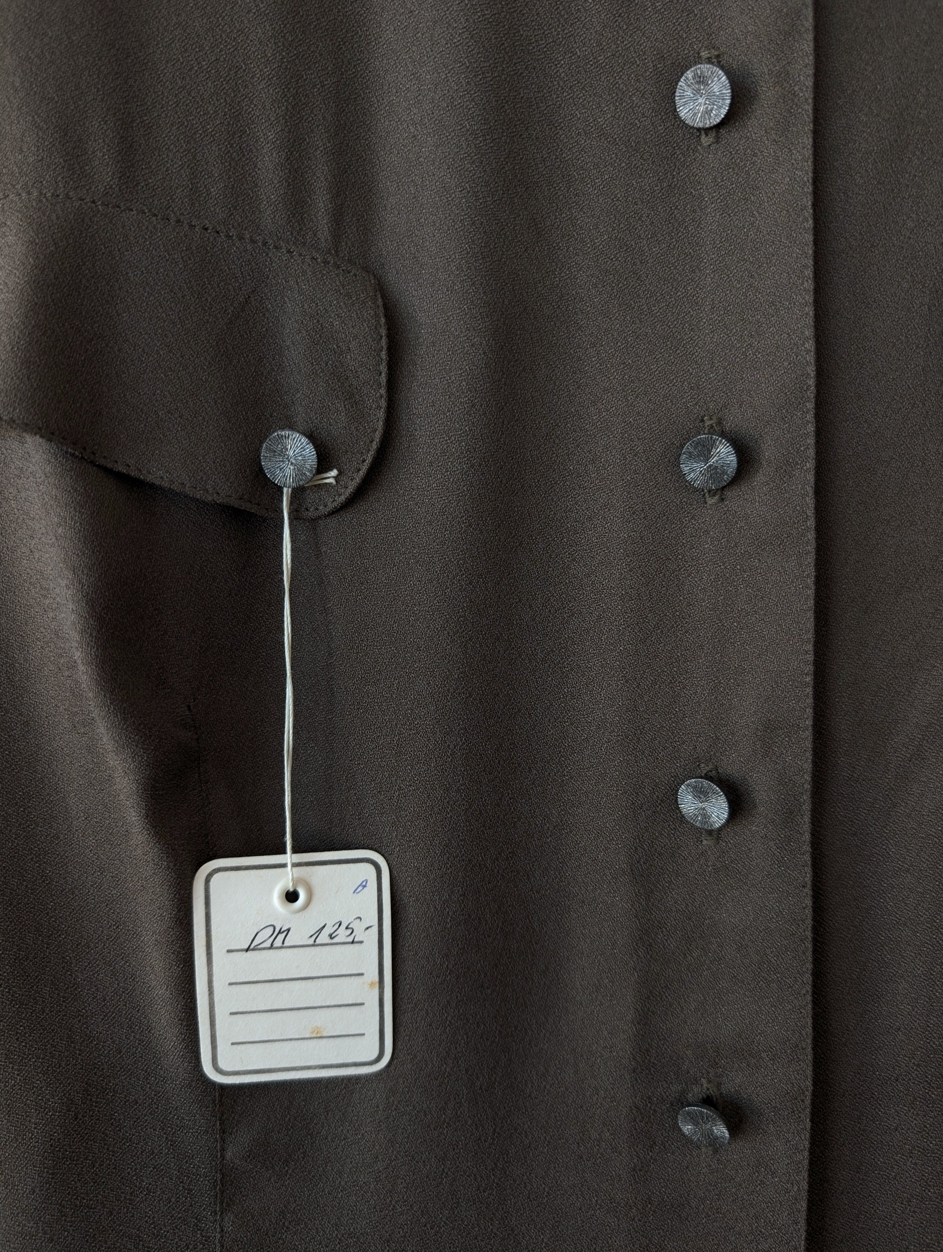 *Kupferseide* Bluse Khaki Deadstock (L)