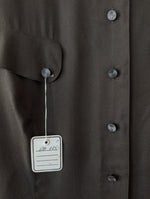 Lade das Bild in den Galerie-Viewer, *Kupferseide* Bluse Khaki Deadstock (L)
