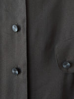 Lade das Bild in den Galerie-Viewer, *Kupferseide* Bluse Khaki Deadstock (L)
